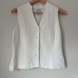 Ann Taylor LOFT Women's White Vest Top